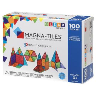 Magna-Tiles Clear Colors set magnetic (100 piese)