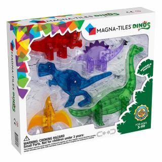 Magna Tiles Dinos, set 5 figurine magnetice