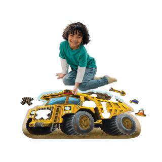 Puzzle de podea in forma de basculanta, Dump Truck Floor Puzzle