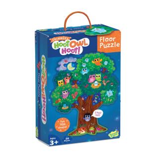 Puzzle de podea in forma de copac, cu bufnite - Hoot Owl Hoot