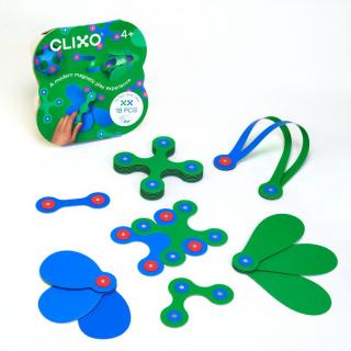 Set Clixo de construit cu magnet - Itsy pack Blue-Green 18