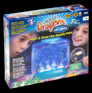 Set educativ STEM - AQUA DRAGONS   Habitat Lumea subacvatica - acvariu Deluxe cu LED-uri