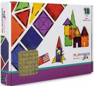 Set Playmags 18 piese magnetice de constructie