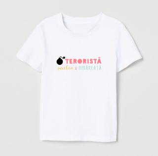 Tricou pentru copii, design Terorista