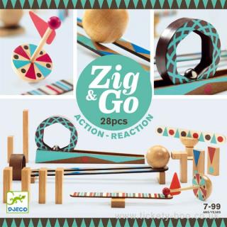 Zig  Go 28 piese - Set de constructie trasee