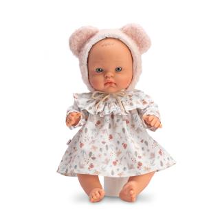 Bebelus Alex Cu Rochita Si Caciulita Cu Urechi 36cm