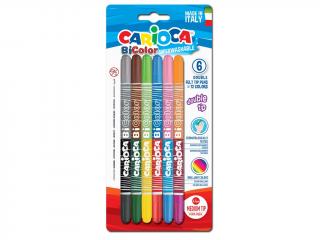 Carioca 2 capete Bi-Color 6buc   set cu capat dublu