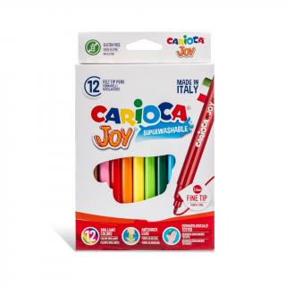 Carioca Joy - super lavabila, varf subtire Set 12 culori diferite