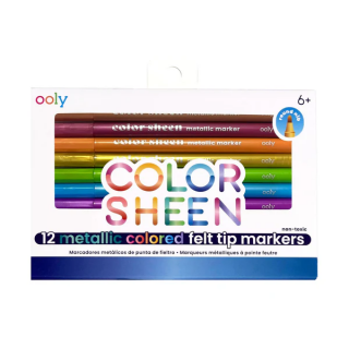 Carioci Colorate metalice-Color Sheen-set de 12