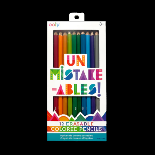 Creioane colorate care se sterg, set de 12, Un-Mistake-Ables!