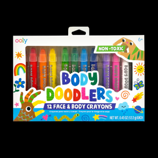 Creioane pictura pentru fata si piele, Body Doodlers, set de 12