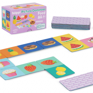 Domino cu Imagini Boppi, 28 piese, Alimente