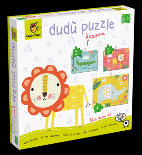 DUDU PUZZLE IN RAMA ,   ANIMALE DIN SAFARI