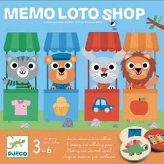 Joc de memorie si asociere Memo Loto Shop, Djeco