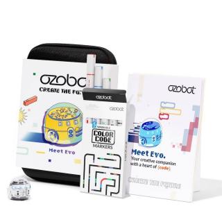 Ozobot Evo smart mini robot - Crystal White:Starter Kit