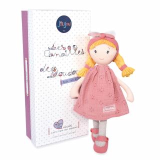 Papusa Suzete, 36 cm, material textil, roz