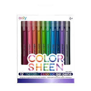 Pixuri cu gel colorate Metalice Color Sheen - Set de 12