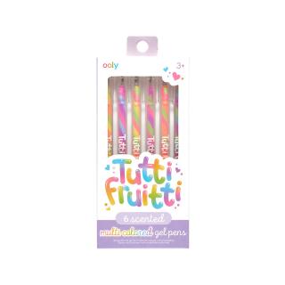 Pixuri cu gel colorate parfumate Tutti Fruitti - Set de 6