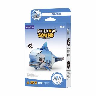 Puzzle 3D cu sunete - Delfin, Build  n  Sound