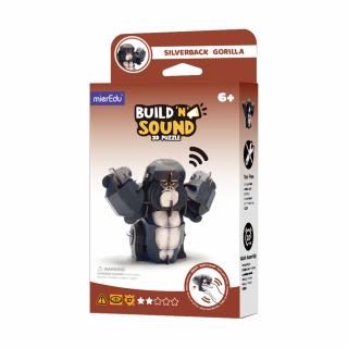 Puzzle 3D cu sunete - Gorila, Build  n  Sound