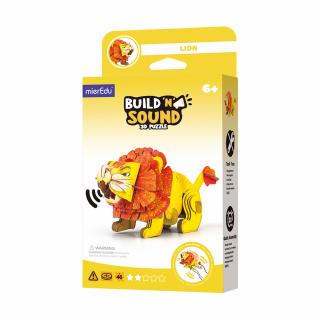 Puzzle 3D cu sunete - Leu, Build  n  Sound