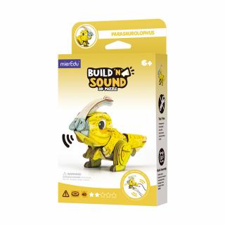 Puzzle 3D cu sunete - Parasaurolophus, Build  n  Sound