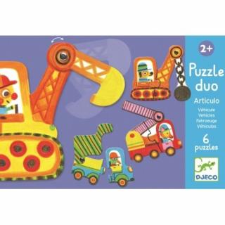 Puzzle duo mobil vehicule Djeco