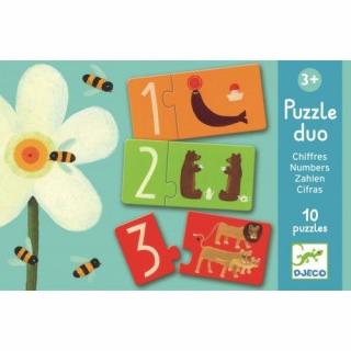 Puzzle duo Numere Djeco