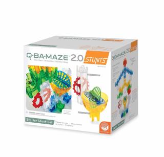 Q-BA-MAZE 2.0 Starter Stunt Set, joc de constructie cu bile