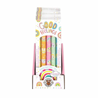 Set 6 markere evidentiatoare, care se sterg, erasable, Good feelings