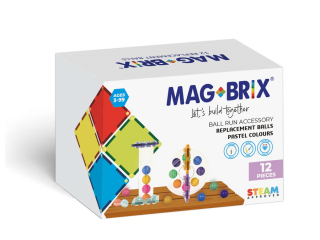 Set bile lemn pentru circuitul cu bile Magbrix Marble Run