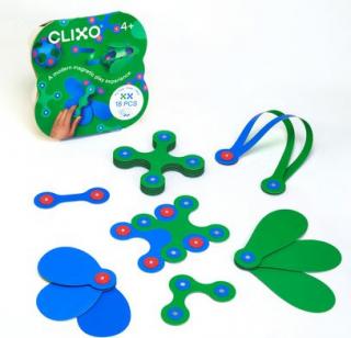 Set Clixo de construit cu magnet, Itsy pack Blue-Green 18