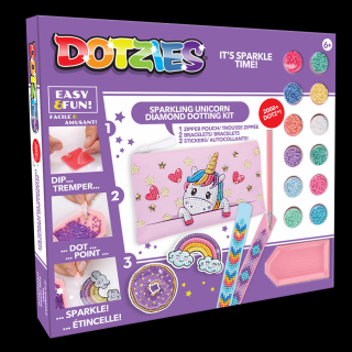 Set creativ 5 in 1, Unicorn, pictura cu diamante