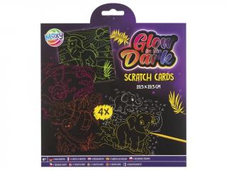 Set creativ de razuit fosforescent, Glow in the dark, pentru baieti