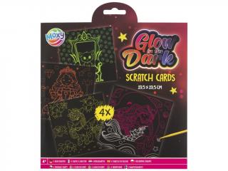 Set creativ de razuit fosforescent, Glow in the dark, pentru fete