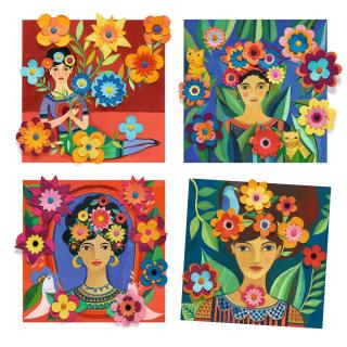 Set creativ Inspired by Frida Kahlo, Djeco