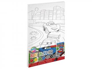 Set creativ Picteaza pe numere, Canvas, masini