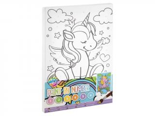 Set creativ Picteaza pe numere, Canvas unicorn