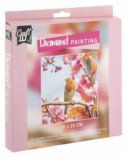 Set creativ pictura cu diamante, Diamond painting, pasari, Craft Sensations