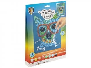 Set creativ Pictura pe numere punct cu punct, Dotting by number, catel