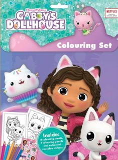 Set de colorat si abtibilduri repozitionabile Gabby s Dollhouse