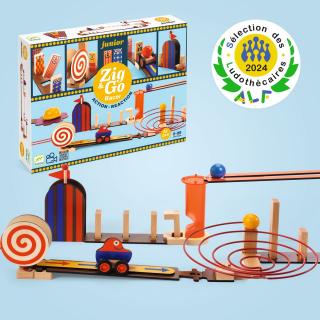 Set de constructie trasee Zig  Go Junior, Djeco