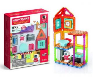 Set de construit Magformers- Bucatarie, 33 piese