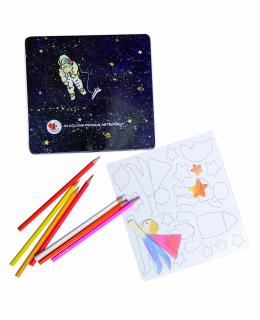 Set de desen cu piese magnetice, Astronaut