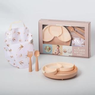 Set diversificare hrana bebelusi Miniware Mini Sous Chef 100% din materiale naturale biodegradabile, 6 piese, Golden Harvest