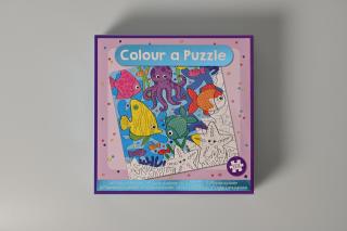 Set DIY Coloreaza propriul puzzle - animale marine