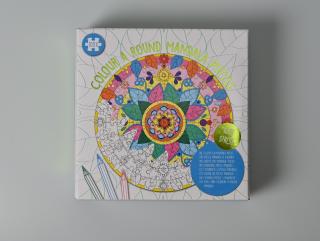 Set DIY Coloreaza propriul puzzle - mandala- verde