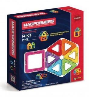 Set magnetic de construit- Magformers, 14 piese