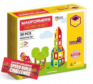 Set magnetic de construit- Set de baza Magformers, 30 piese