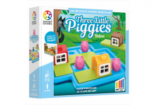 Three Little Piggies - Deluxe, joc de logica cu 48 de provocari, editie lb. Romana